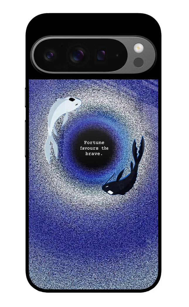 Dark Koi Google Pixel 9 Pro Glass Case