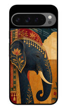 Royal Elephant Google Pixel 9 Pro Glass Case Back Cover by Casekaro