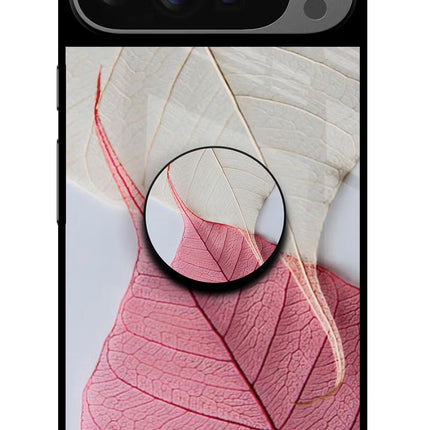 White Pink Leaf Google Pixel 9 Pro Pop Case by Casekaro