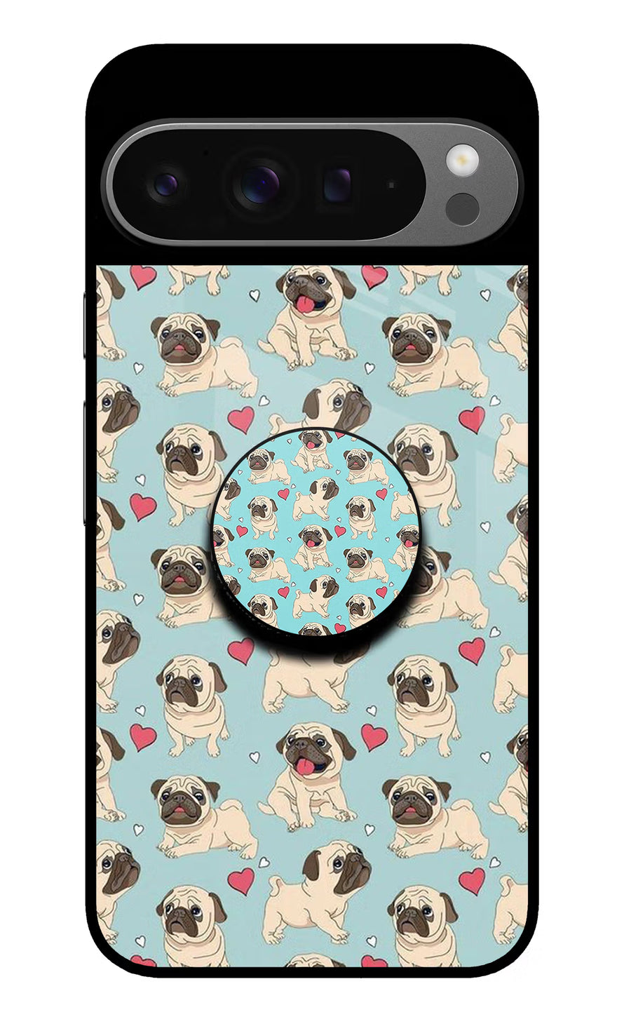 Pug Dog Google Pixel 9 Pro Pop Case, Glass case