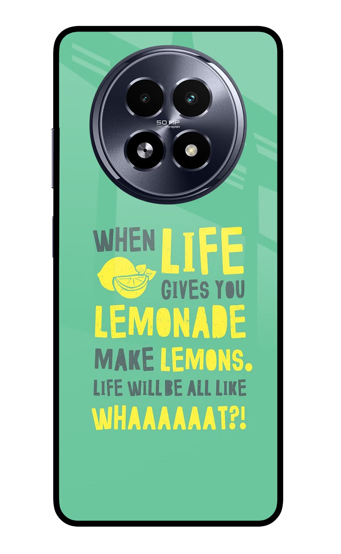 Quote Realme 13 5G Glass Case Back Cover by Casekaro