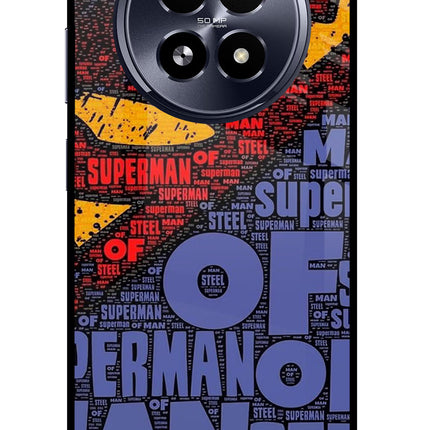 Superman Realme 13 5G Glass Case Back Cover by Casekaro