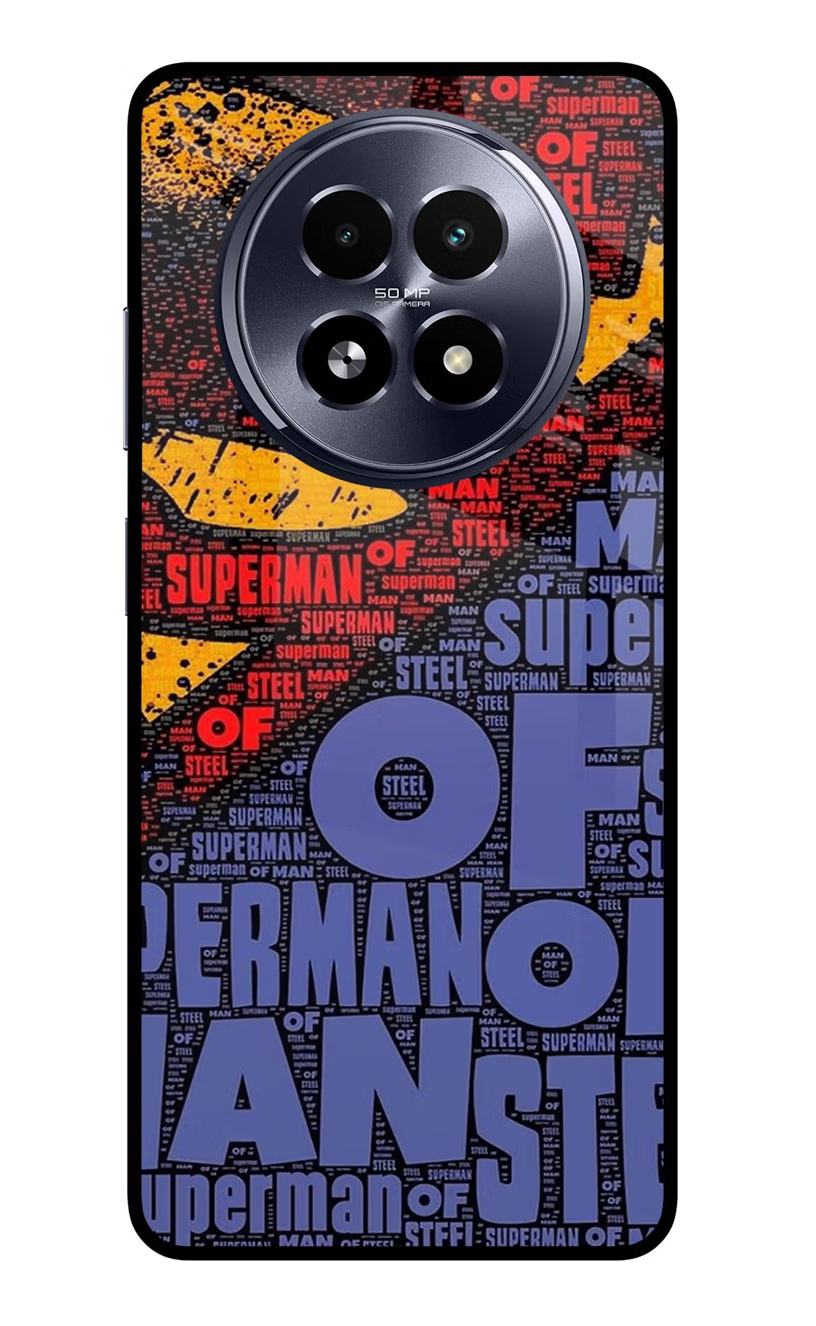 Superman Realme 13 5G Glass Case Back Cover by Casekaro