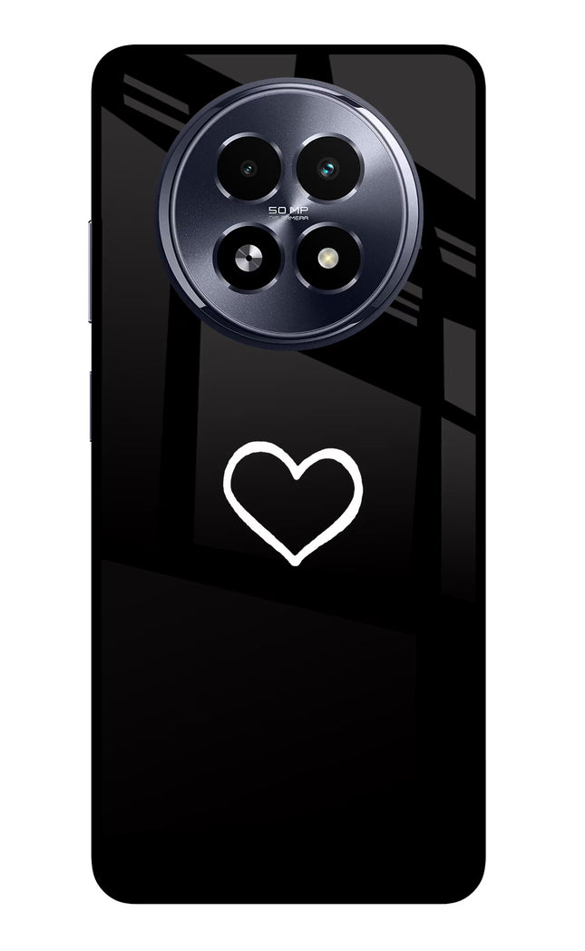 Heart Realme 13 5G Glass Case Back Cover by Casekaro