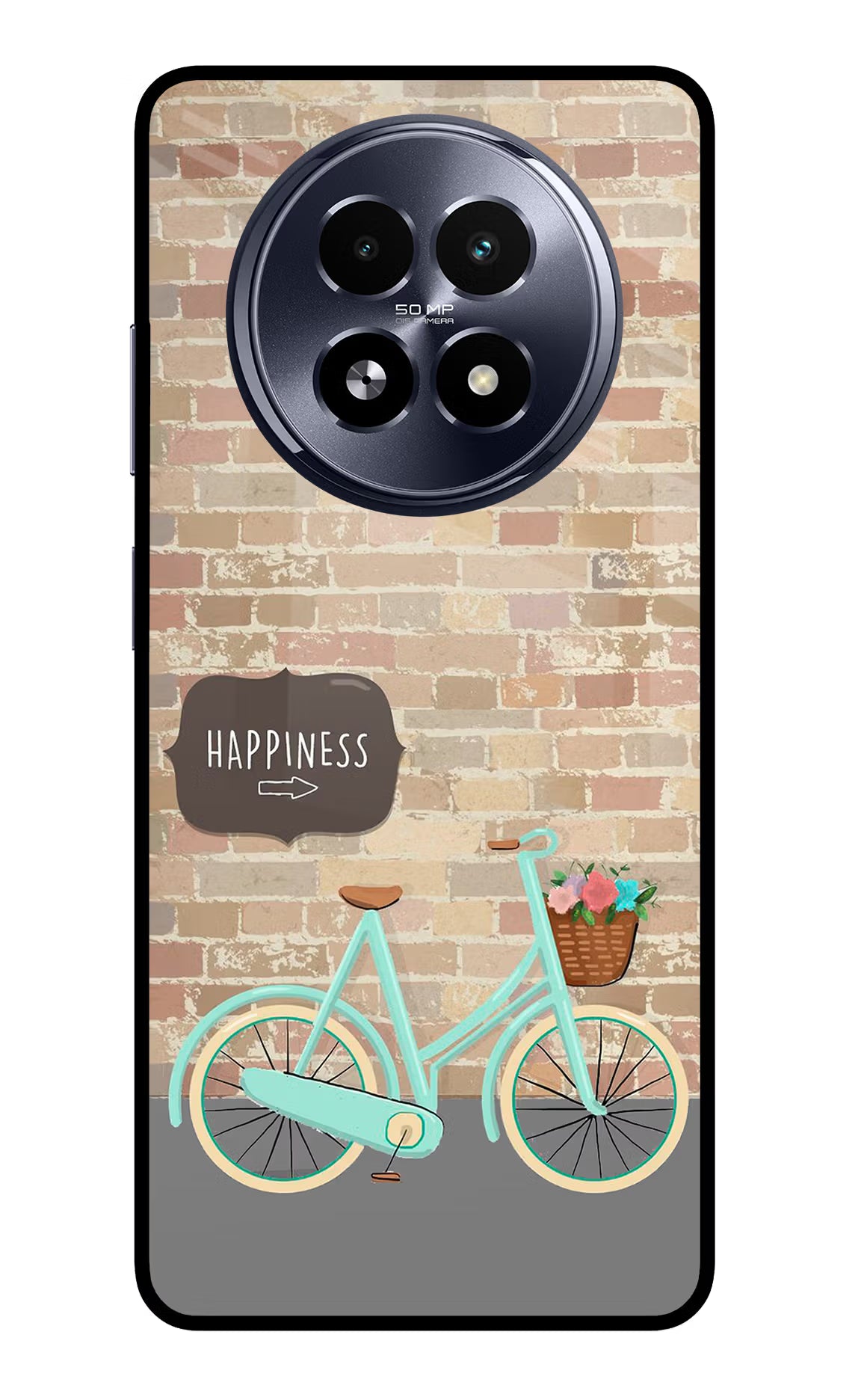 Happiness Artwork Realme 13 5G Glass Case