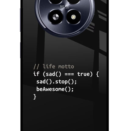 Life Motto Code Realme 13 5G Glass Case