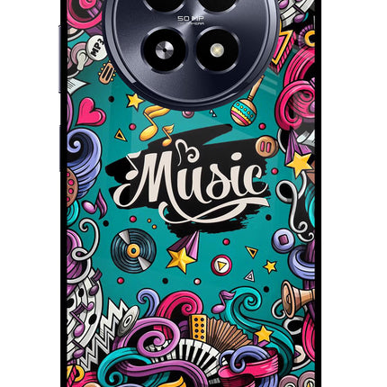 Music Graffiti Realme 13 5G Glass Case