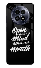 Open Your Mind Before Your Mouth Realme 13 5G Glass Case