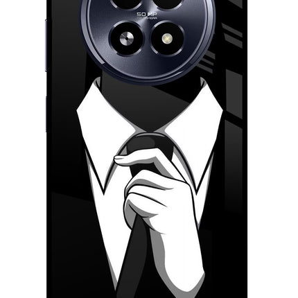 Black Tie Realme 13 5G Glass Case