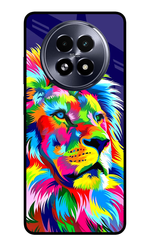 Vector Art Lion Realme 13 5G Glass Case
