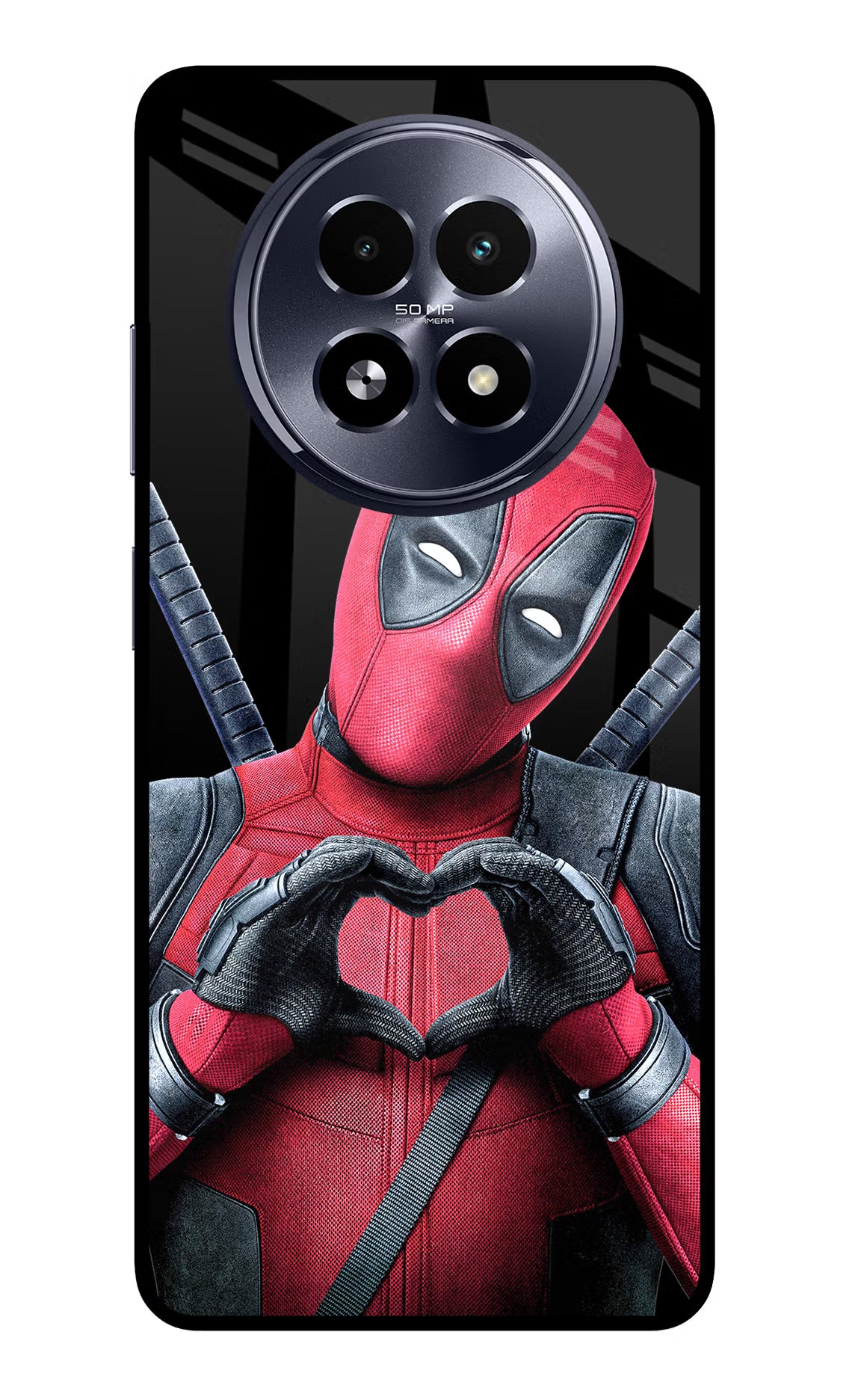 Deadpool Realme 13 5G Glass Case Back Cover by Casekaro