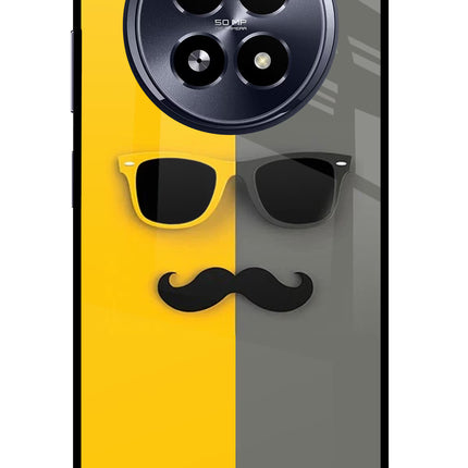 Sunglasses with Mustache Realme 13 5G Glass Case