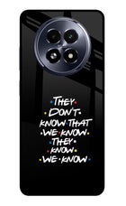 FRIENDS Dialogue Realme 13 5G Glass Case