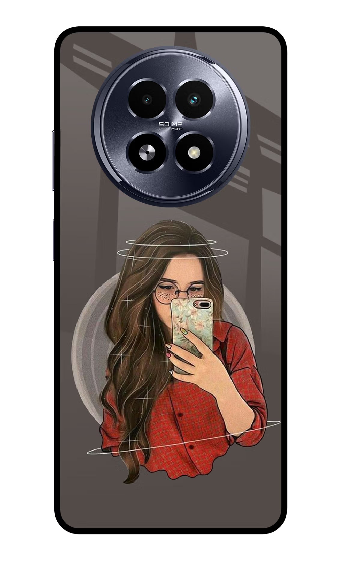 Selfie Queen Realme 13 5G Glass Case Back Cover by Casekaro