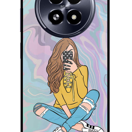 Selfie Girl Realme 13 5G Glass Case