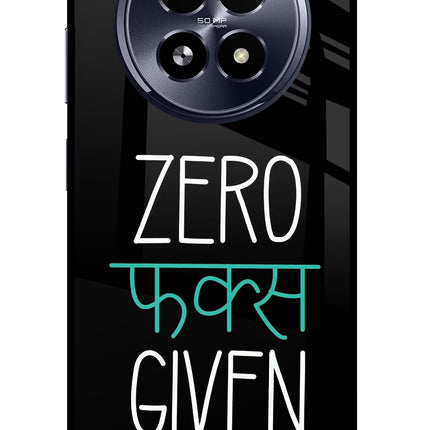 Zero Fucks Given Realme 13 5G Glass Case
