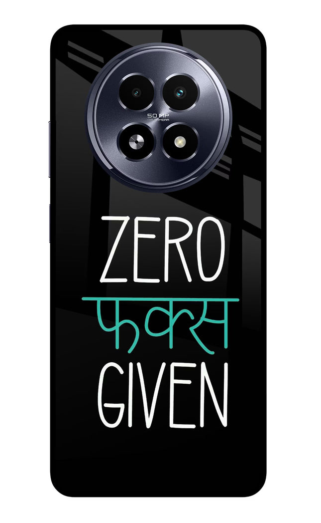 Zero Fucks Given Realme 13 5G Glass Case
