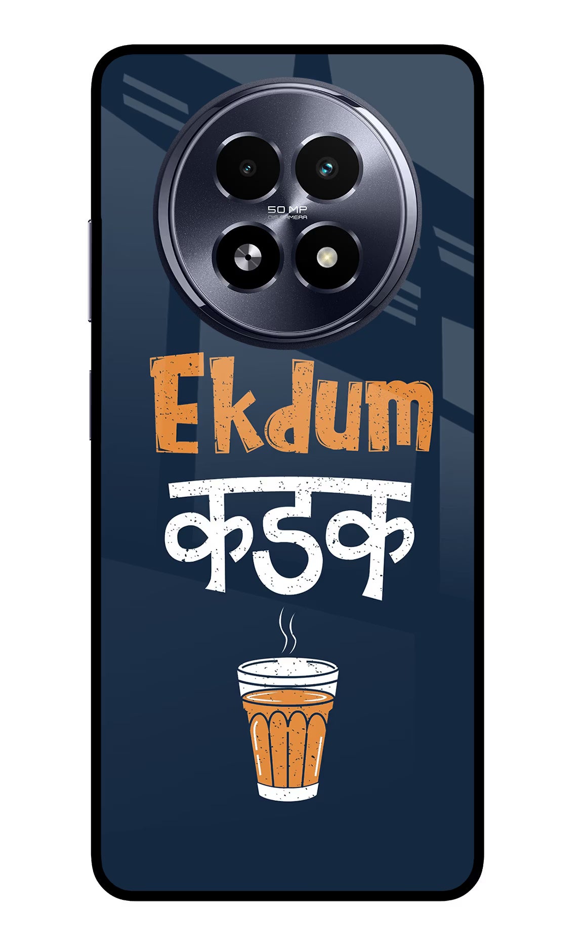 Ekdum Kadak Chai Realme 13 5G Glass Case Back Cover by Casekaro