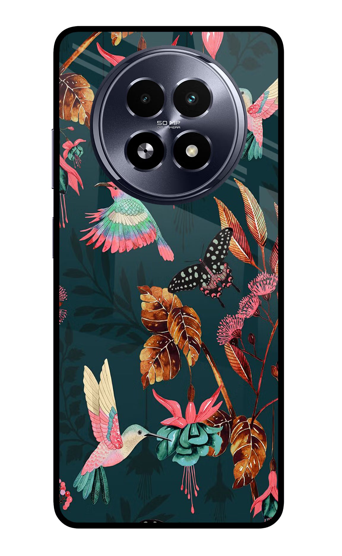 Birds Realme 13 5G Glass Case Back Cover by Casekaro