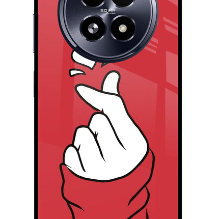 Korean Love Sign Realme 13 5G Glass Case