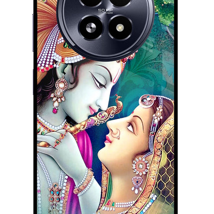 Lord Radha Krishna Realme 13 5G Glass Case Back Cover by Casekaro