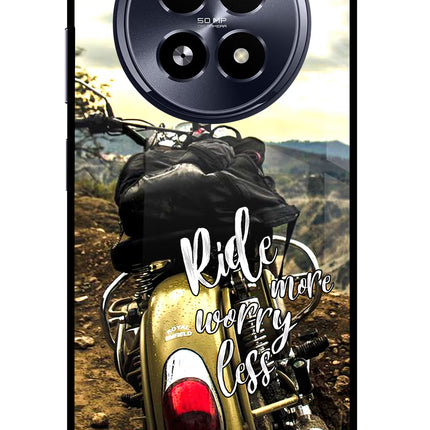 Ride More Worry Less Realme 13 5G Glass Case