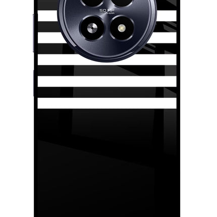 Black and White Print Realme 13 5G Glass Case