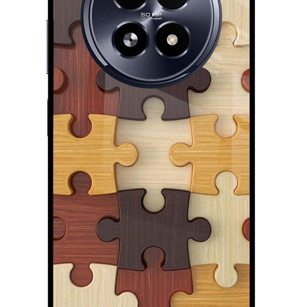 Wooden Puzzle Realme 13 5G Glass Case