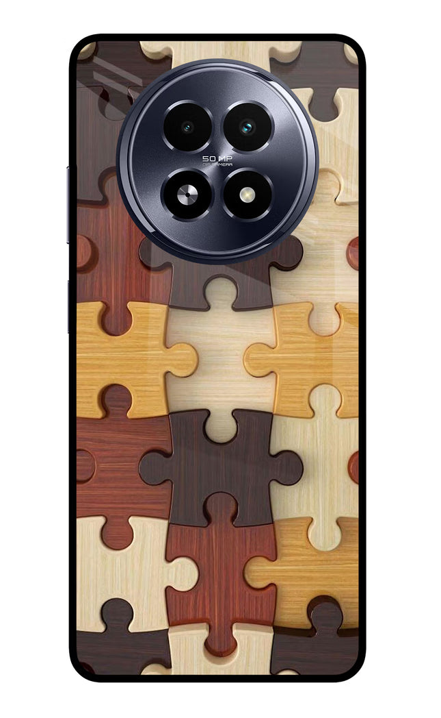 Wooden Puzzle Realme 13 5G Glass Case