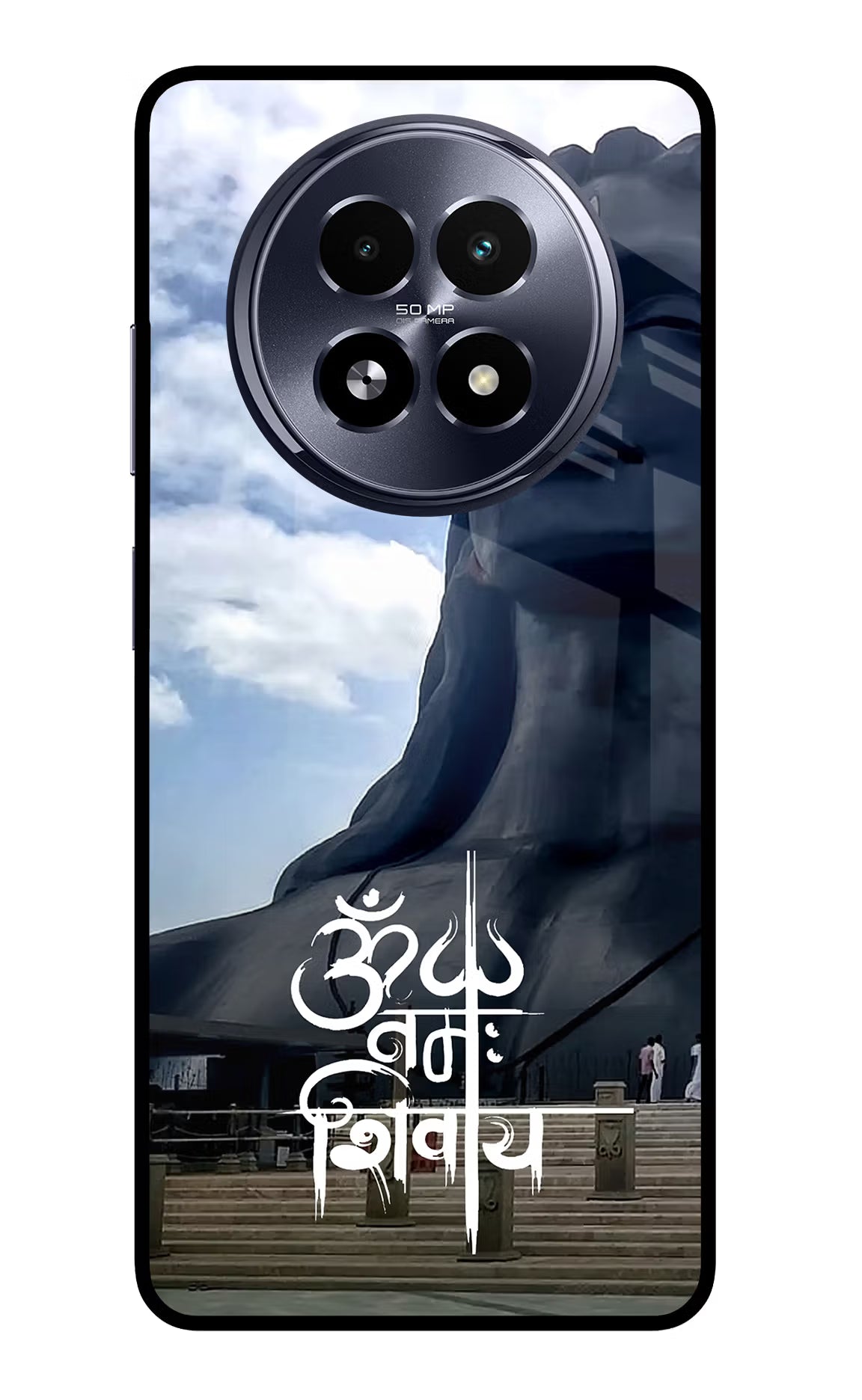Om Namah Shivay Realme 13 5G Glass Case Back Cover by Casekaro