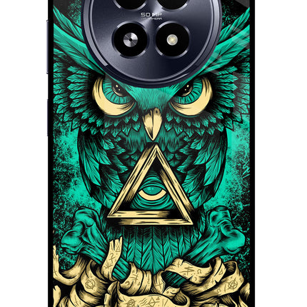Green Owl Realme 13 5G Glass Case