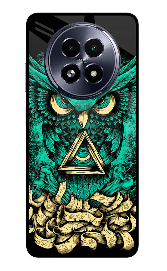 Green Owl Realme 13 5G Glass Case