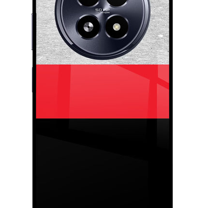 Tri Color Pattern Realme 13 5G Glass Case