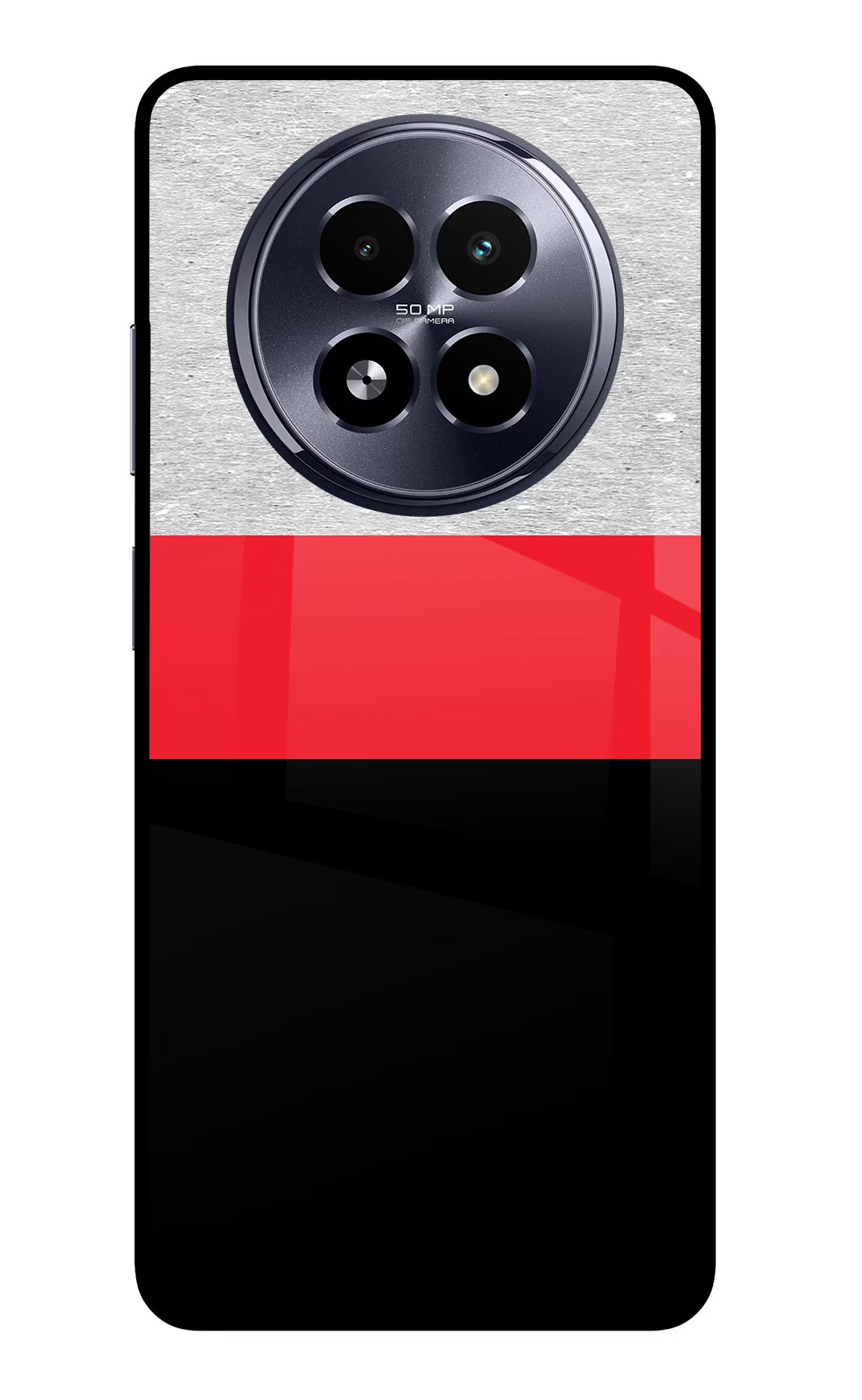 Tri Color Pattern Realme 13 5G Glass Case