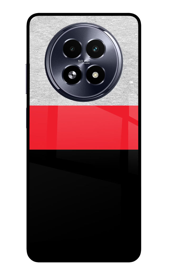 Tri Color Pattern Realme 13 5G Glass Case