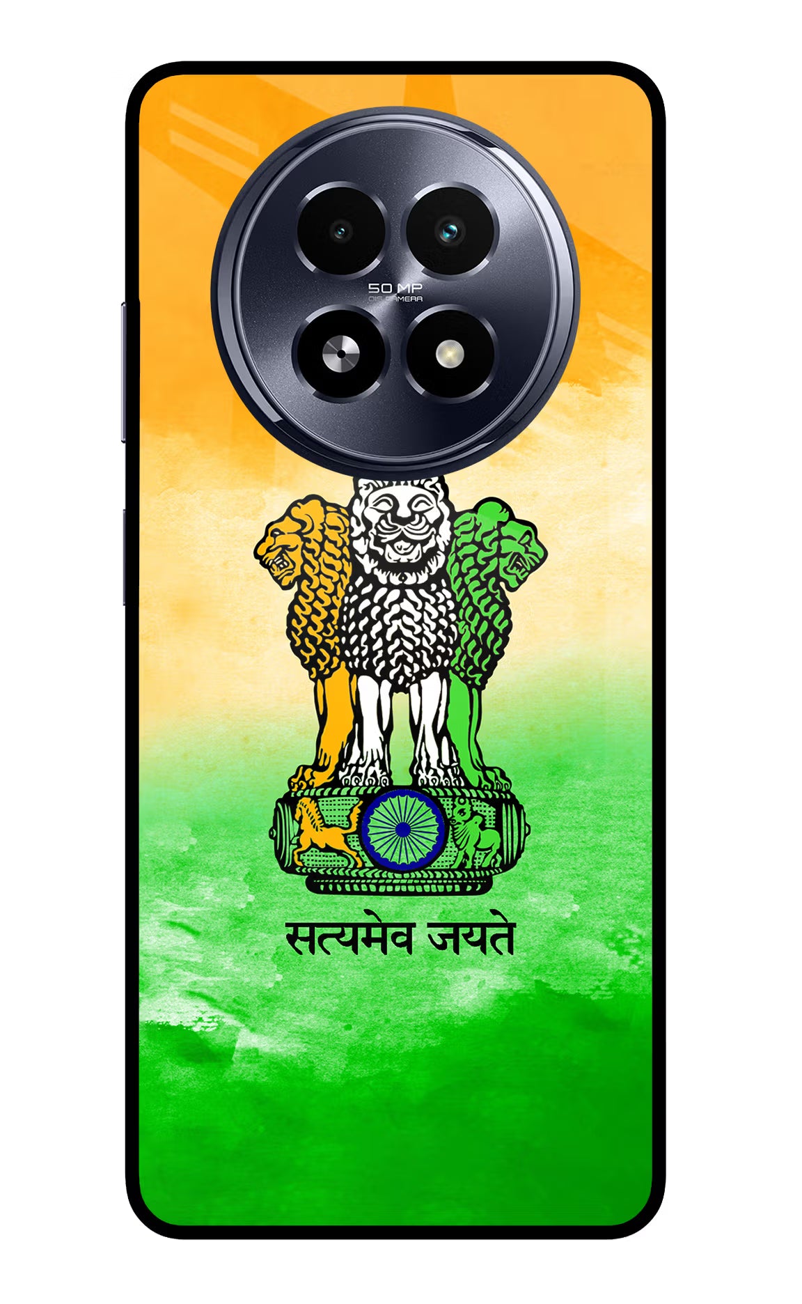 Satyamev Jayate Flag Realme 13 5G Glass Case