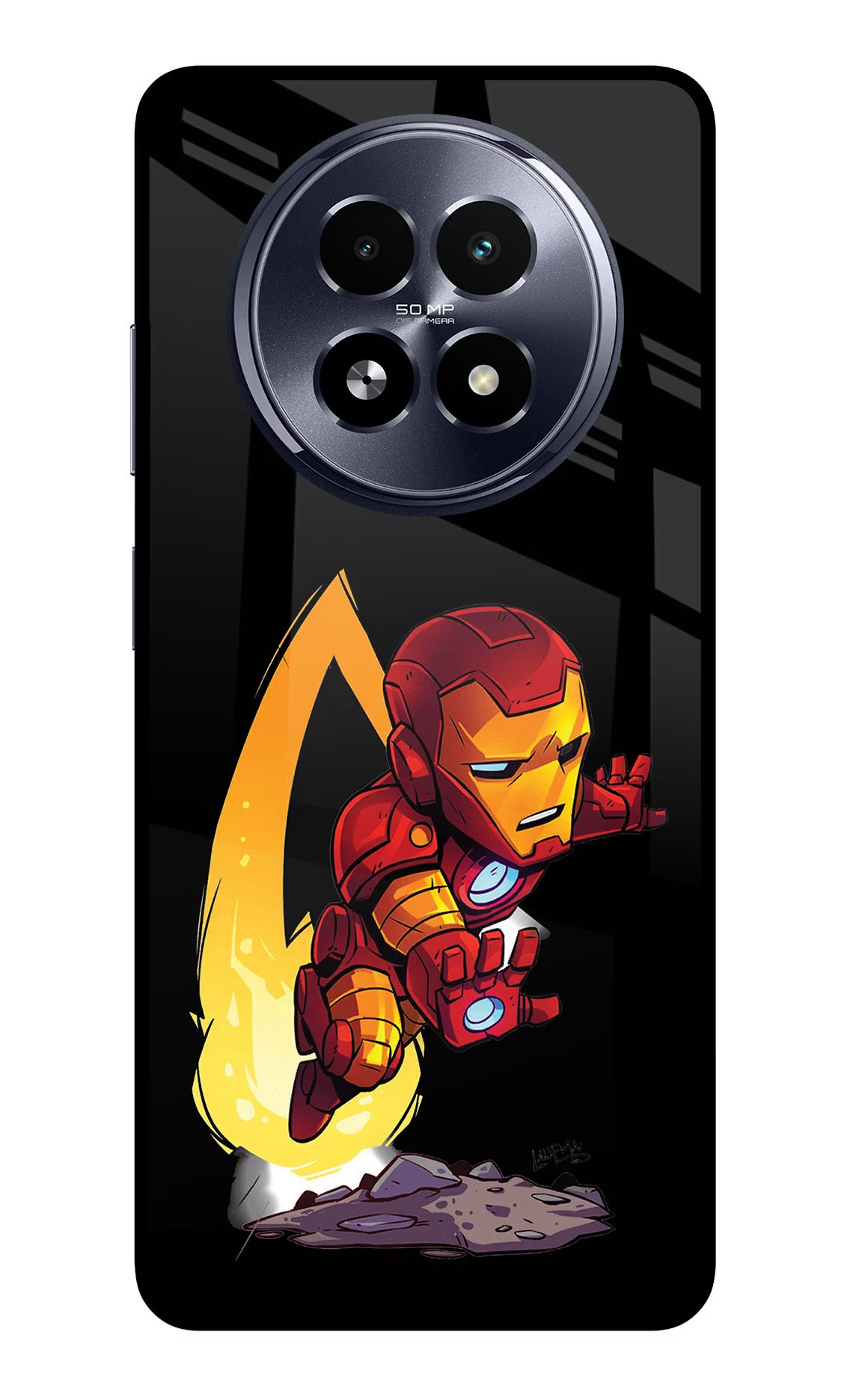 IronMan Realme 13 5G Glass Case Back Cover by Casekaro