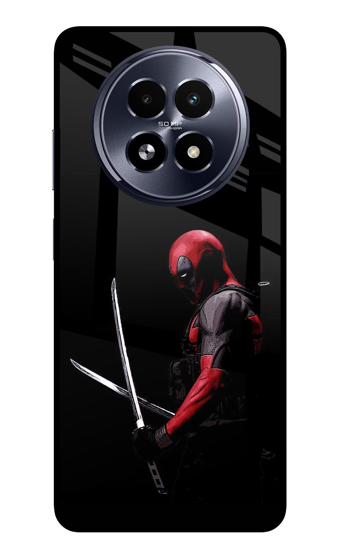 Deadpool Realme 13 5G Glass Case Back Cover by Casekaro