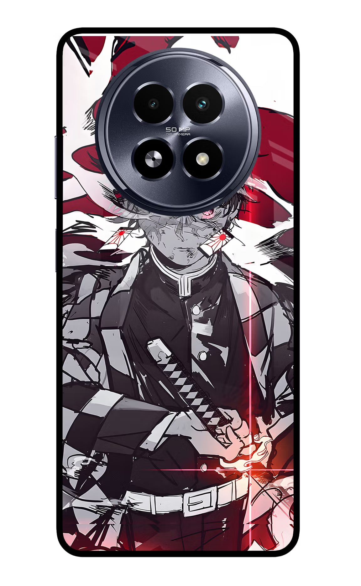 Demon Slayer Realme 13 5G Glass Case Back Cover by Casekaro