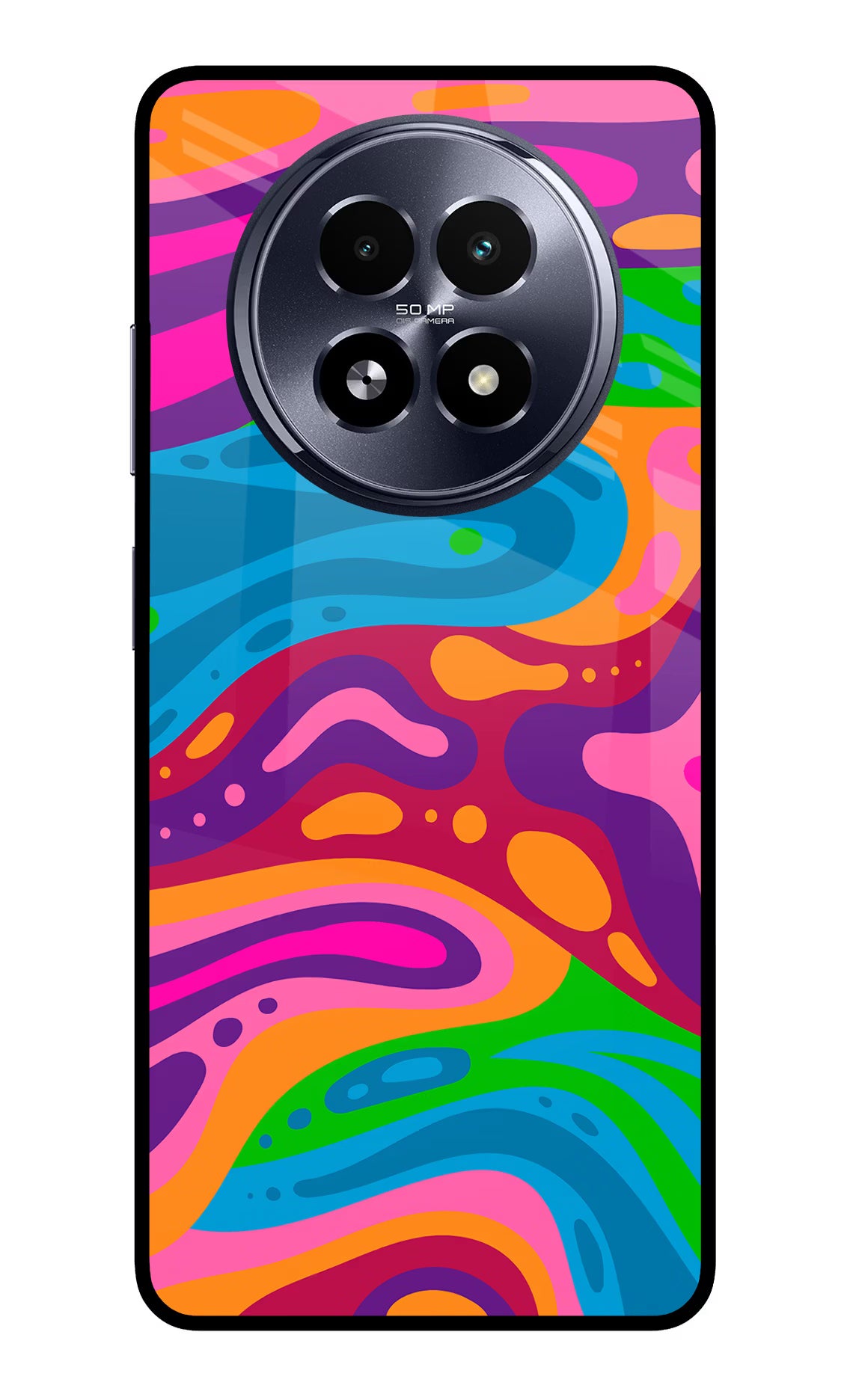 Trippy Pattern Realme 13 5G Glass Case