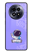 Cute Astronaut Chilling Realme 13 5G Glass Case