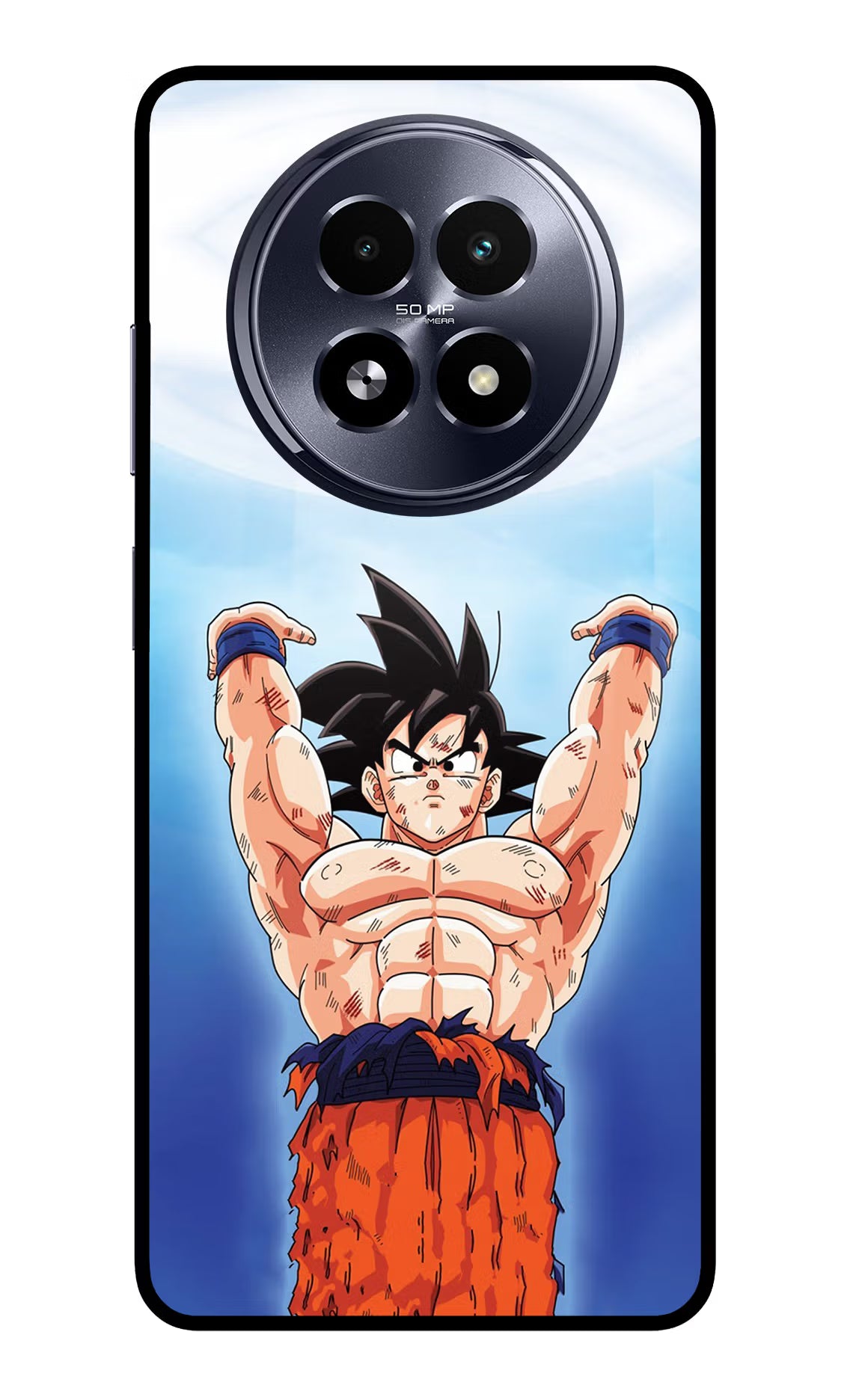 Goku Power Realme 13 5G Glass Case Back Cover by Casekaro