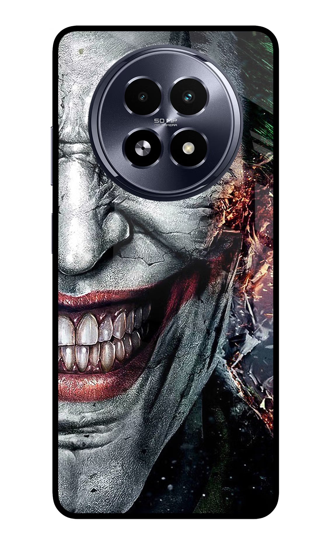 Joker Cam Realme 13 5G Glass Case Back Cover by Casekaro