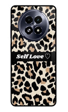 Leopard Print Self Love Realme 13 5G Glass Case