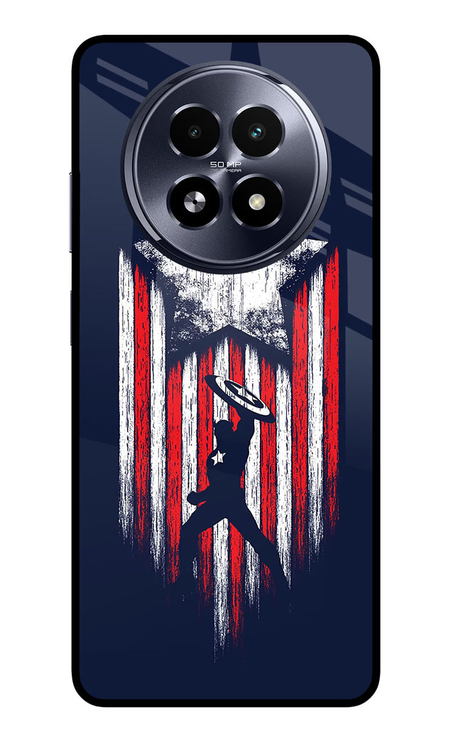 Captain America Marvel Art Realme 13 5G Glass Case