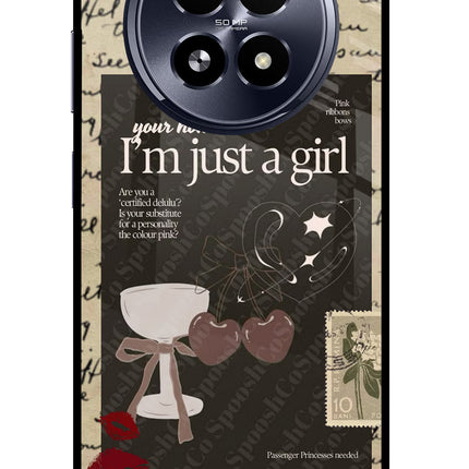 I am just a girl Realme 13 5G Glass Case