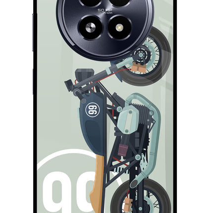 Classic Cafe Racer 99 Realme 13 5G Glass Case Back Cover by Casekaro