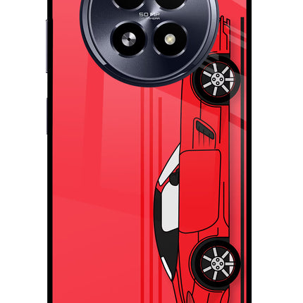 Red Velocity Realme 13 5G Glass Case
