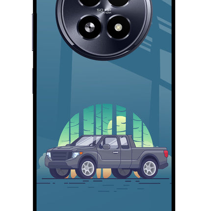 Retro Garage Vibe Realme 13 5G Glass Case