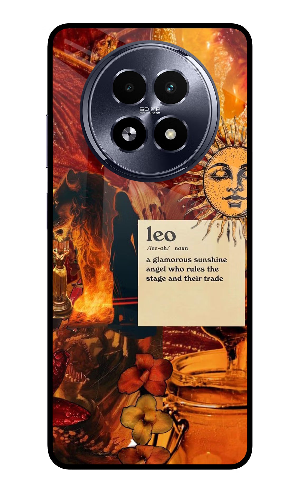 Leo Zodiac Realme 13 5G Glass Case